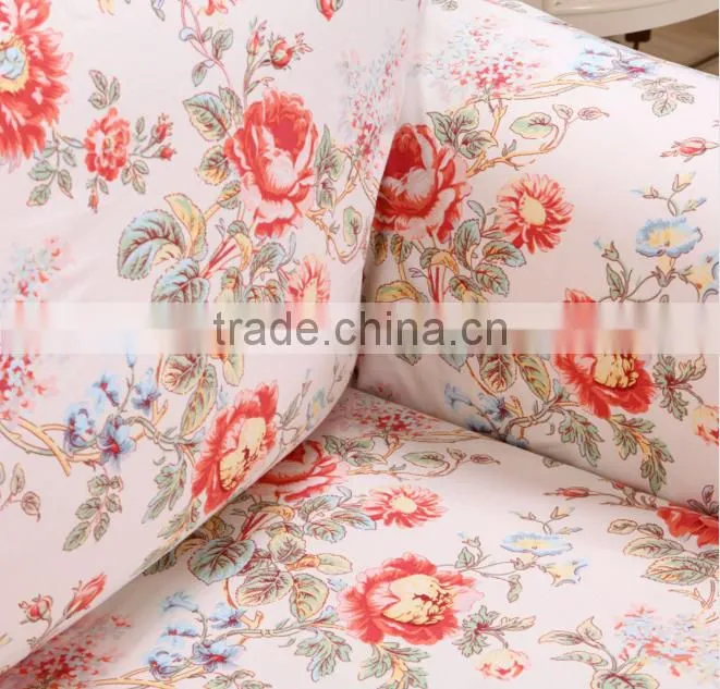 Waterproof protective anti-mite fabric sofa cover factory Peony013