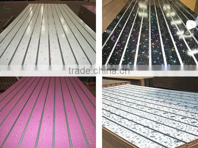 Decorative PVC Foil Wrapped MDF / PVC Faced MDF