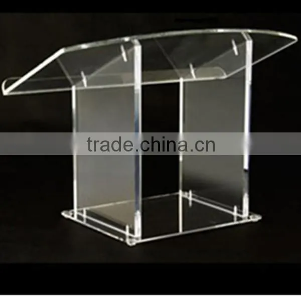 Clear modern acrylic podium