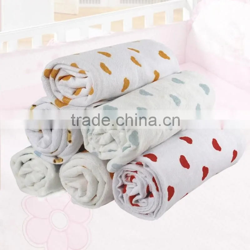 Bear Printed Waterproof Bamboo Fiber Adult Terry Baby Chganging Mat
