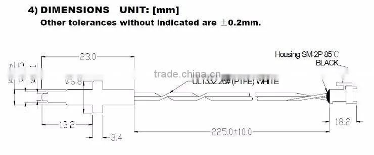 Water Heater and Hot Water Supply NTC Temperature Sensor