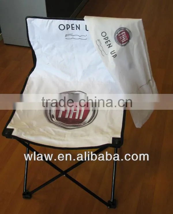 Armless folding fishing chair with handle bag