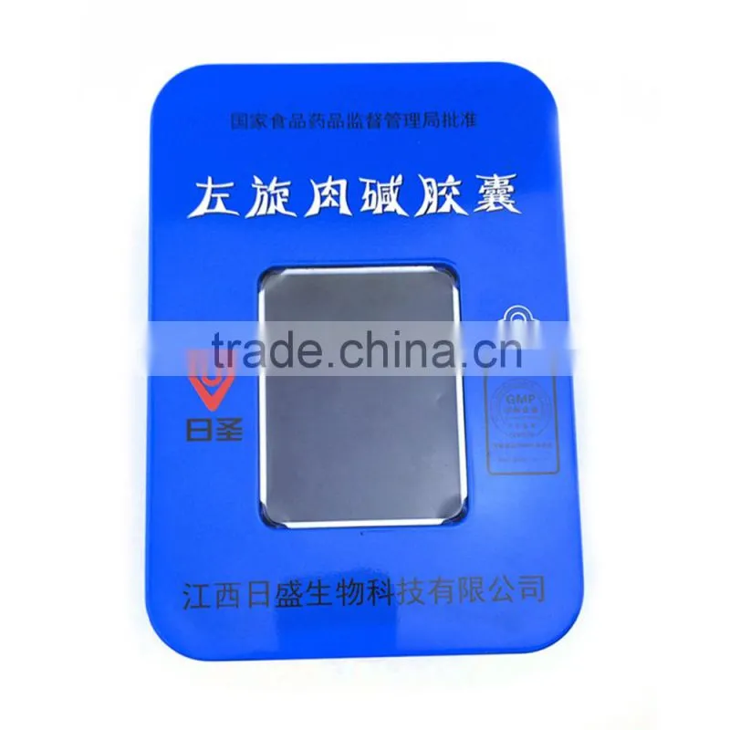 Dongguan fast delivery metal vintage tin box with PVC window