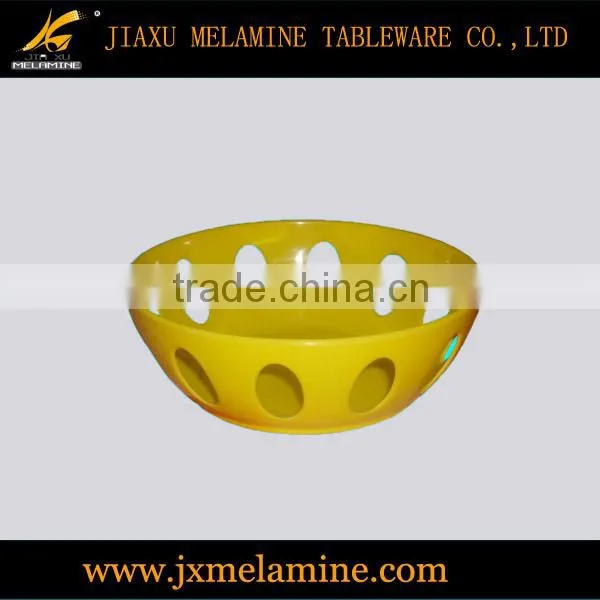 8" melamine ware round fruit basket