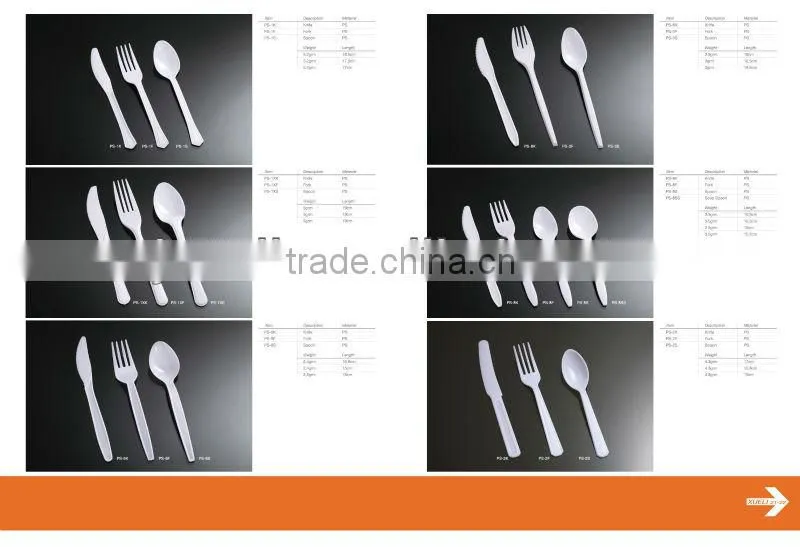 Disposable plastic cutlery /fancy kids plastic cutlery set