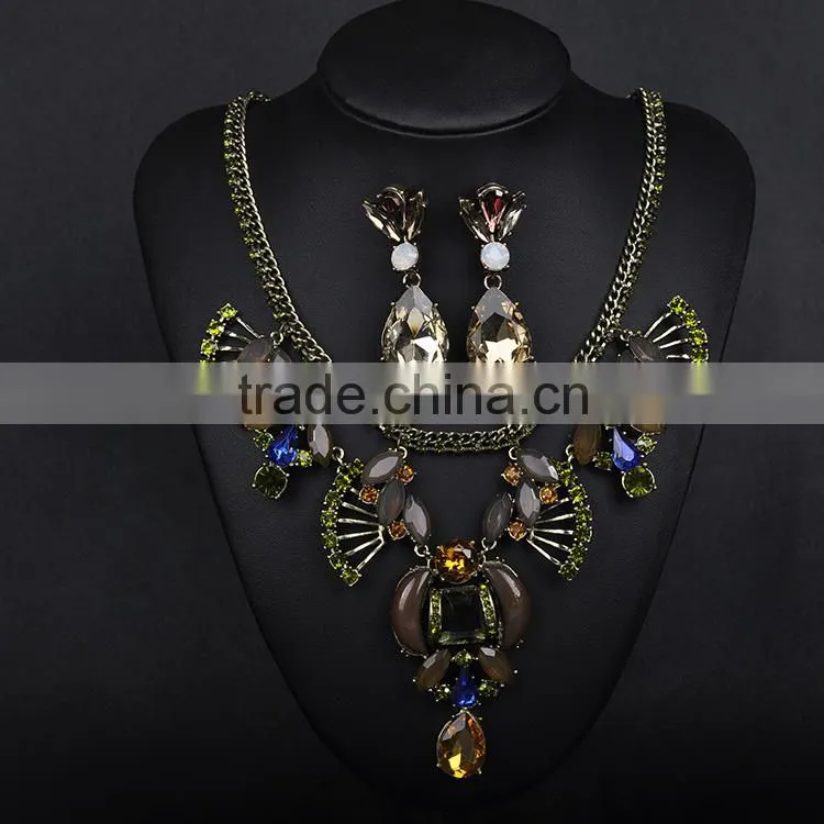 Hot alloy necklace earring jewelry set