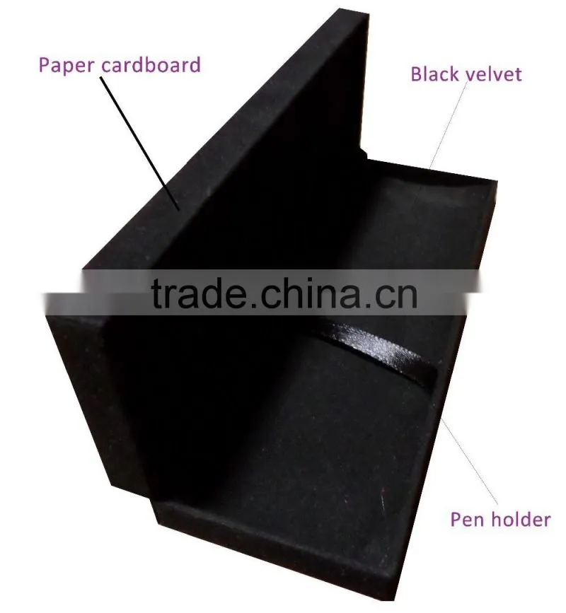 Good popular for the black velvet pen box packaging