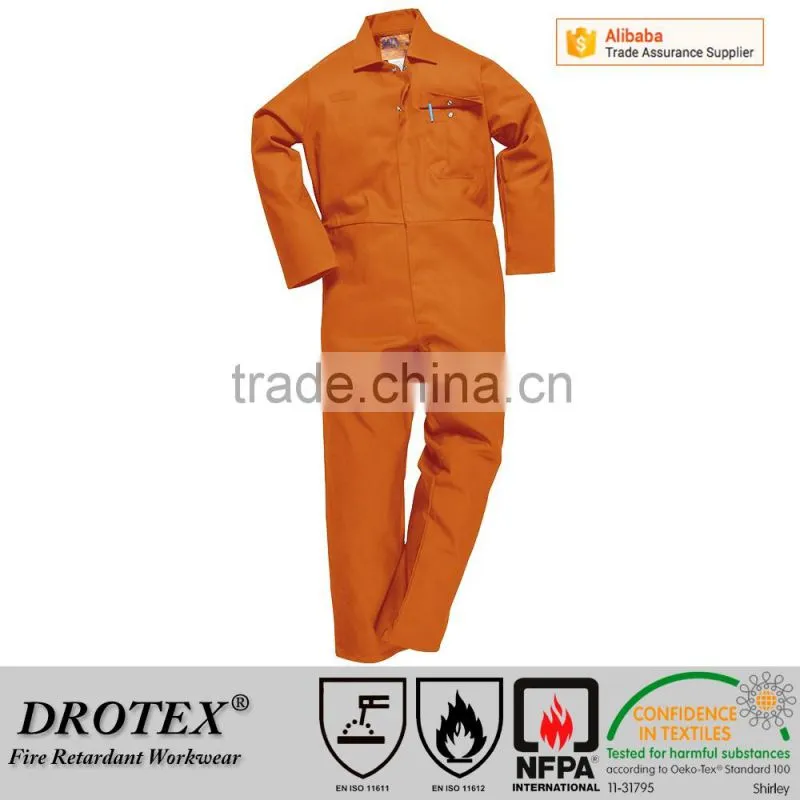 Cotton/Nylon 88/12 Arc Flash Protective suit FR 7OZ UL fireproof fabric