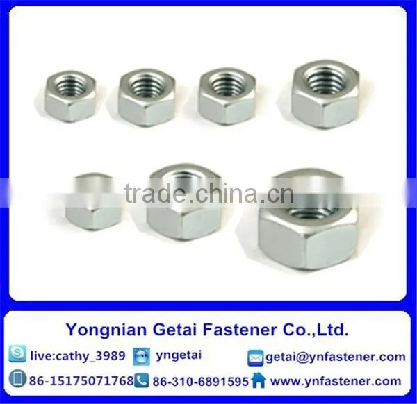 Zinc Plated DIN935 DIN937 Hexagonal Nuts