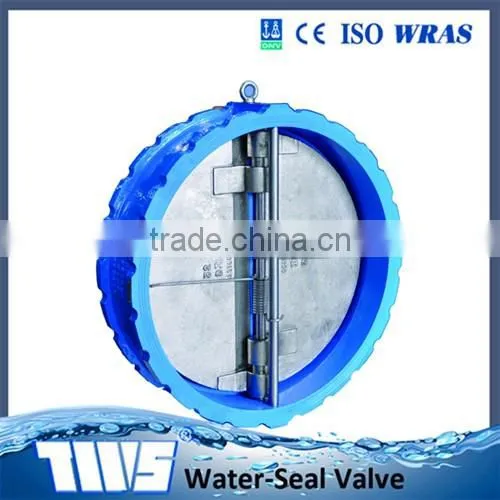 DN 40-700 PN 10/16 Cast Iron Double Disc Wafer Butterfly Check Valves