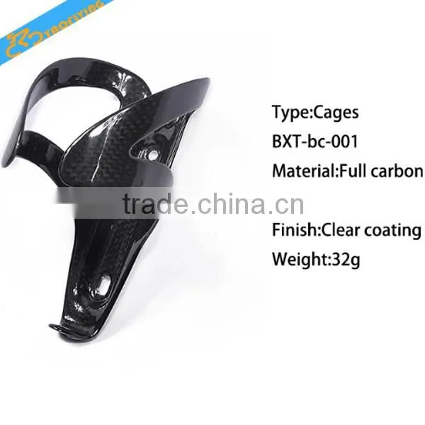 Newest lightest Road Bicycle full carbon water bottle cages Mountain Bike Carbon fiber water bottle holders