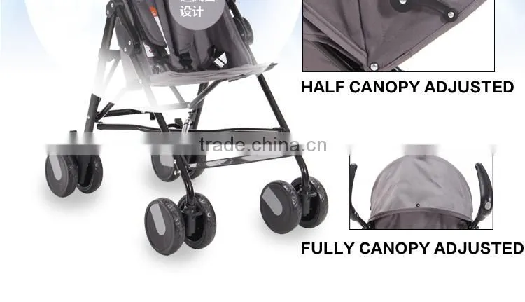 custom pink safety baby stroller with big wheels in good quality