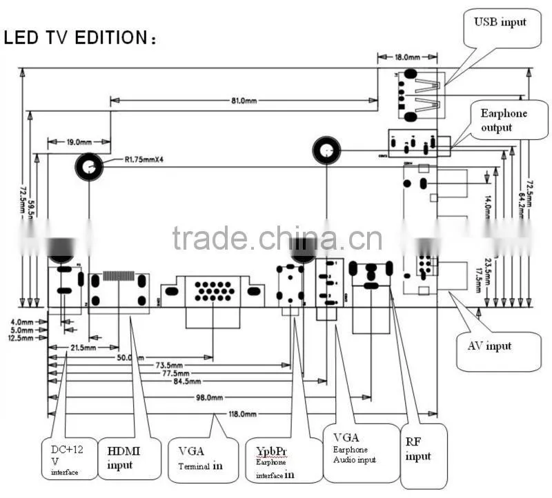 3D Led Tv Board 1080p Motherboard