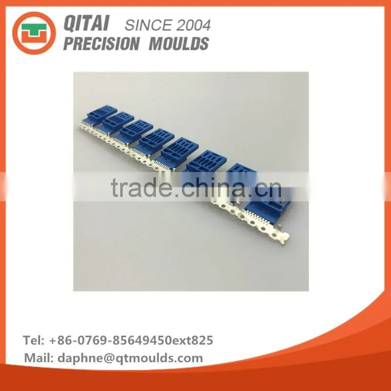 Gold supplier QITAI OEM customized high precision mould,punching mold, OKUMA CNC machining male female connectors