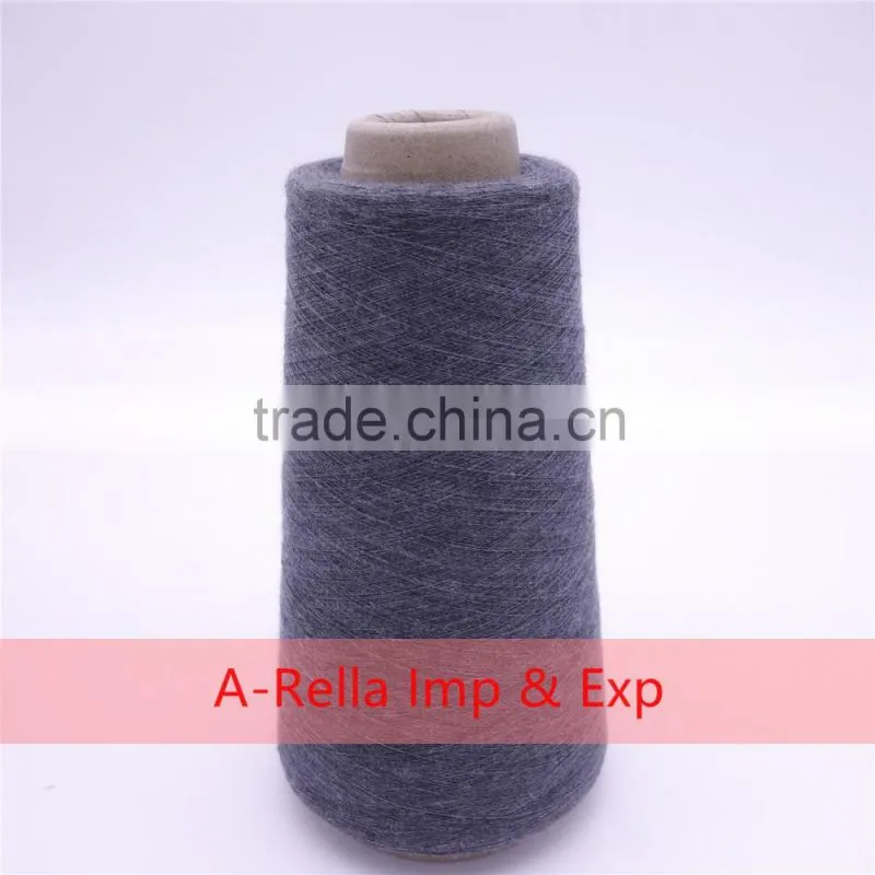 nep yarn gray yarn 5# 32S/1 in cone knitting yarn 100% polyester
