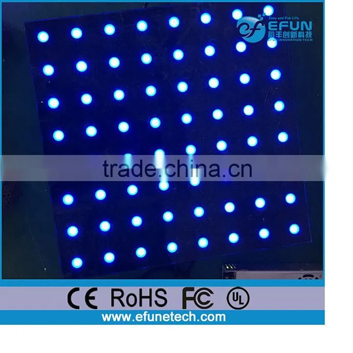 computer control portable led dance floor tiles for disco,sensitive led dance floor