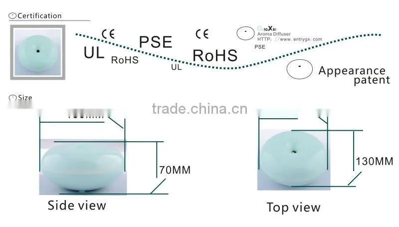 2013 Mini bathroom aroma diffuser/air humidifier