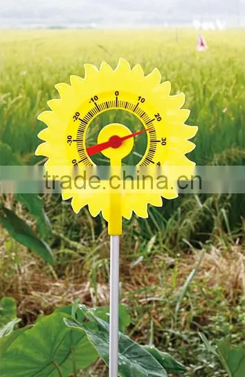 Garden Bimetal Sunflowers Thermometer Hygrometer Wholesale