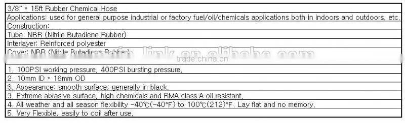 water rubber hose