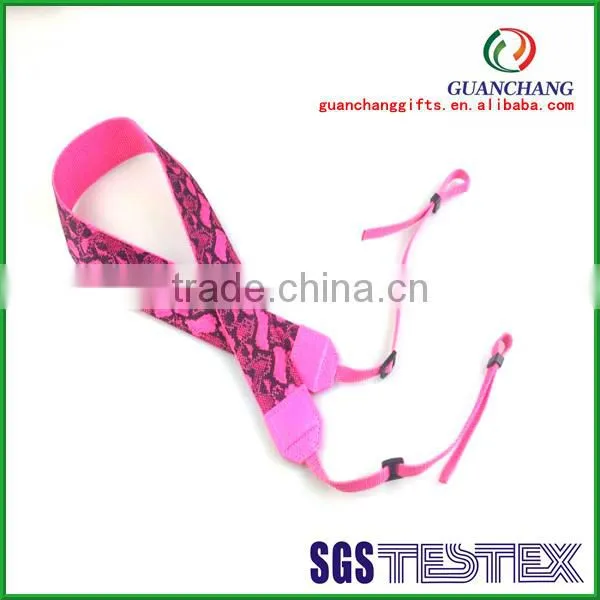 China wholesale promotional jacquard ribbon camera strap,lanyard manufacturer