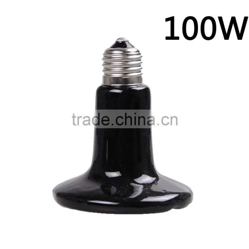 25w50w100w250w White Infrared Ceramic Heat Emitter for Reptile Pet Brooder 110-120V