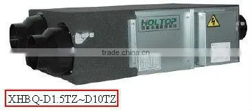 ERP approved high static pressure recuperator with balance air crossflow core