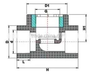 CPVC Stop Valve Type ASTM SCH 80/SCH 80 Stop valve