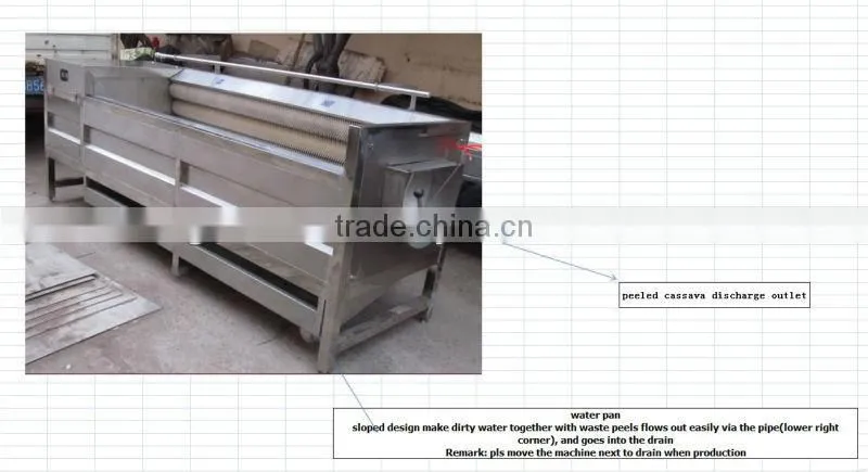 electric hard nylon brush murphy peeling machine