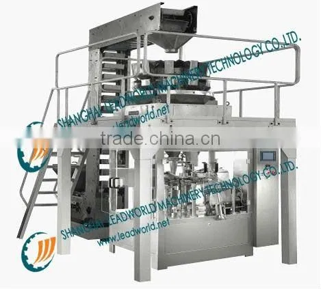 automatic plastic bag gaven filling and sealing machine
