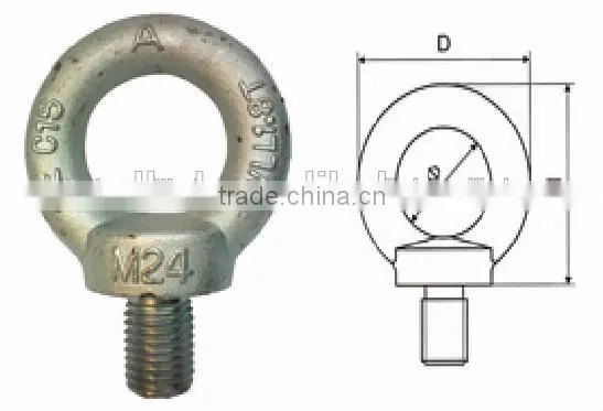 Linyi WELLS DIN580 eye bolt sample for free FROM CHINA