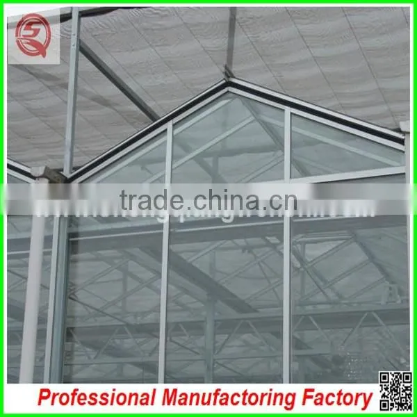 Hot sale 10.8m multi-span Venlo glass greenhouse grow tent for agriculture