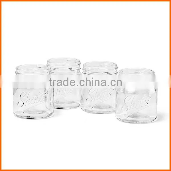 Mason jar personalized shot glass