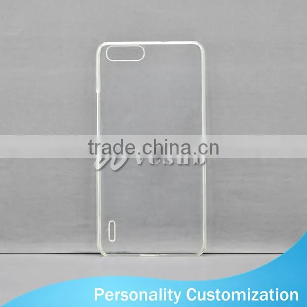 Wholesale Custom Design Light Weight Bulk 3D Clear Blank Sublimation Plastic Mobile Phone Case For Huawei Honor 6