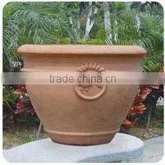 hot sale fibre clay flower planter QL-2358-1