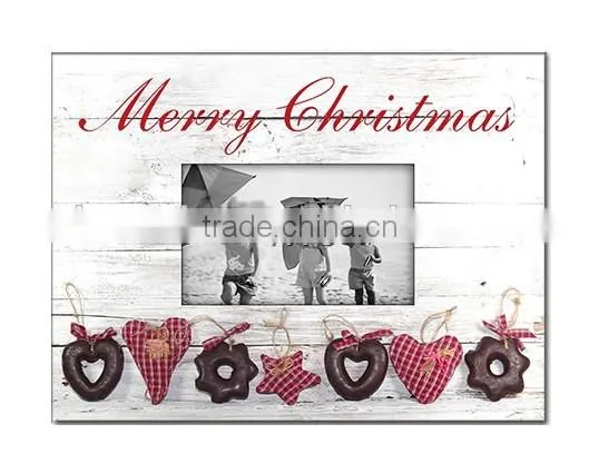 MDF Paper Decal Christmas Photo Frame