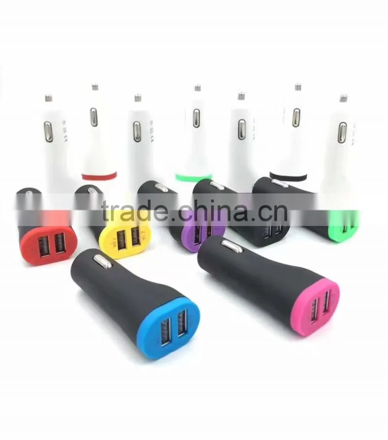 Double USB ports Wholesale Quick Charging Universal Car Charger