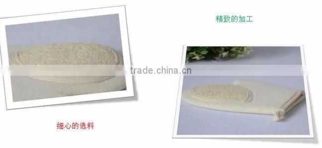 cy297 Naturals Exfoliating Deep Cleansing Double-sided Loofah Pads Glove Luffa Fibres Sponge Scrubber Brush For Shower