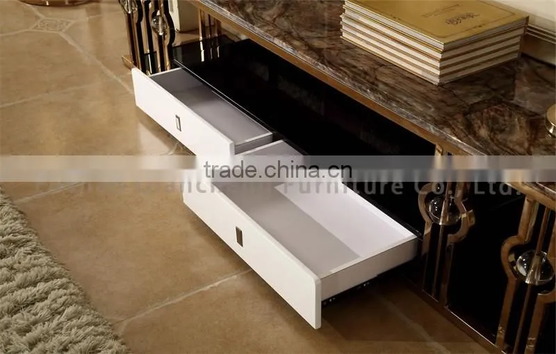 Dining room new model tv cabinet design with showcase