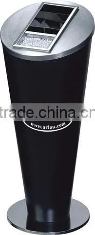 Arlau Outdoor Street Double Bins Garbage Bin,Round Shaped Waste Bin,Trash Can Sets