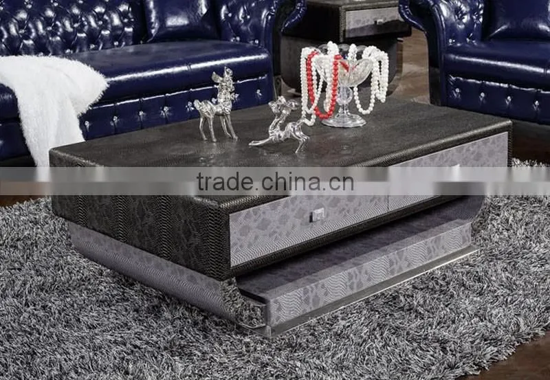 competitive price round shape design stainless steel side corner living room table