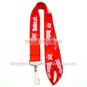 Silk Screen Printing Polyester Lanyard Strap with buckle