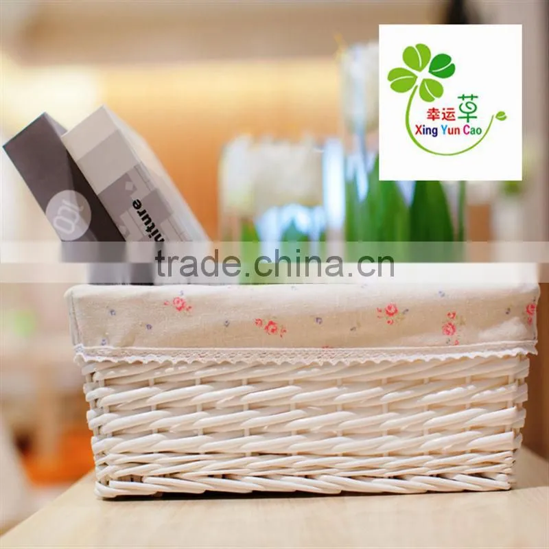 table basket for home storage square wicker gift basket high quality