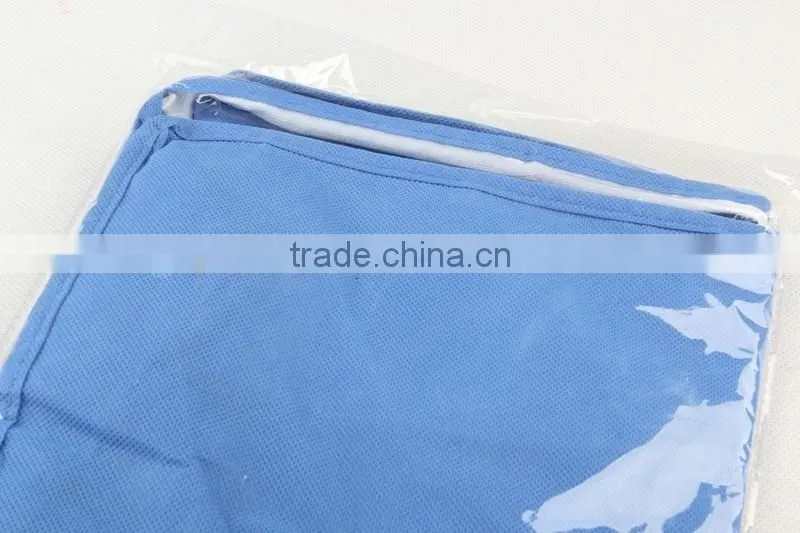 nonwoven foldable with zipper storage bag