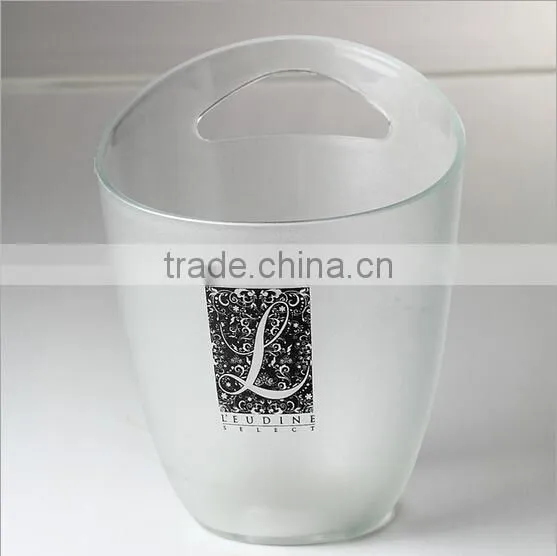 Best-selling Eco-friendly Plastic Ice Container/red acrylic ice bucket /round wine barrels of wine barrel