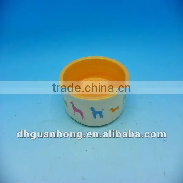 Ceramic dog bowl