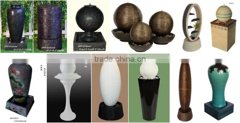 home decor classic water fountain lobby vase decoration
