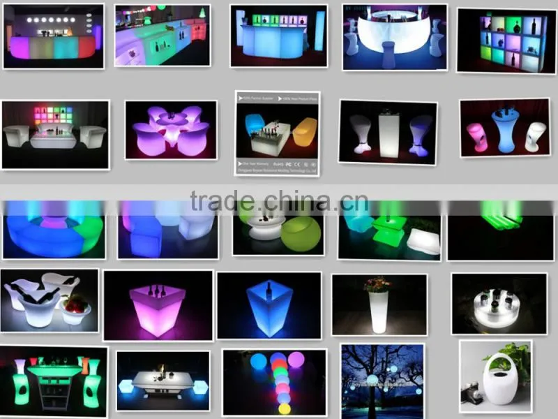 Lighted modern kitchen bar counter night club decoration