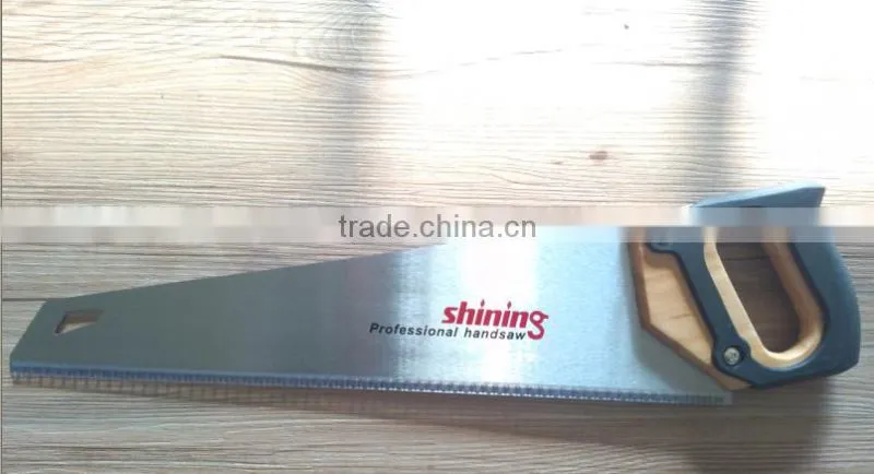 450mm hand saw with wood and rubber handle/ hot selling hand saw