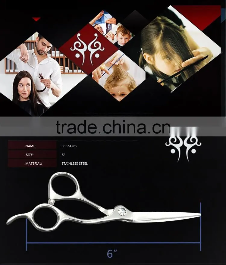 QJ-HS103 100% Pure Hand Made Hairdressing Scissors Convex Edge Blade Japanese Hair Cutting Scissors