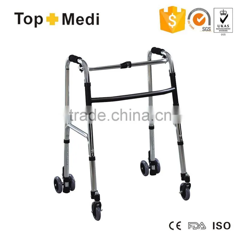 TOPMEDI Aluminum walking aids series walker with wheels